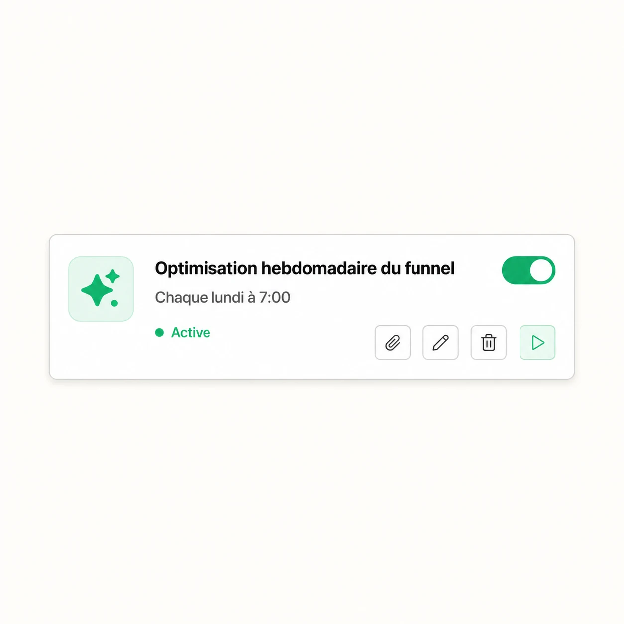 Correction CrocoClick planifiée avec son statut de déploiement