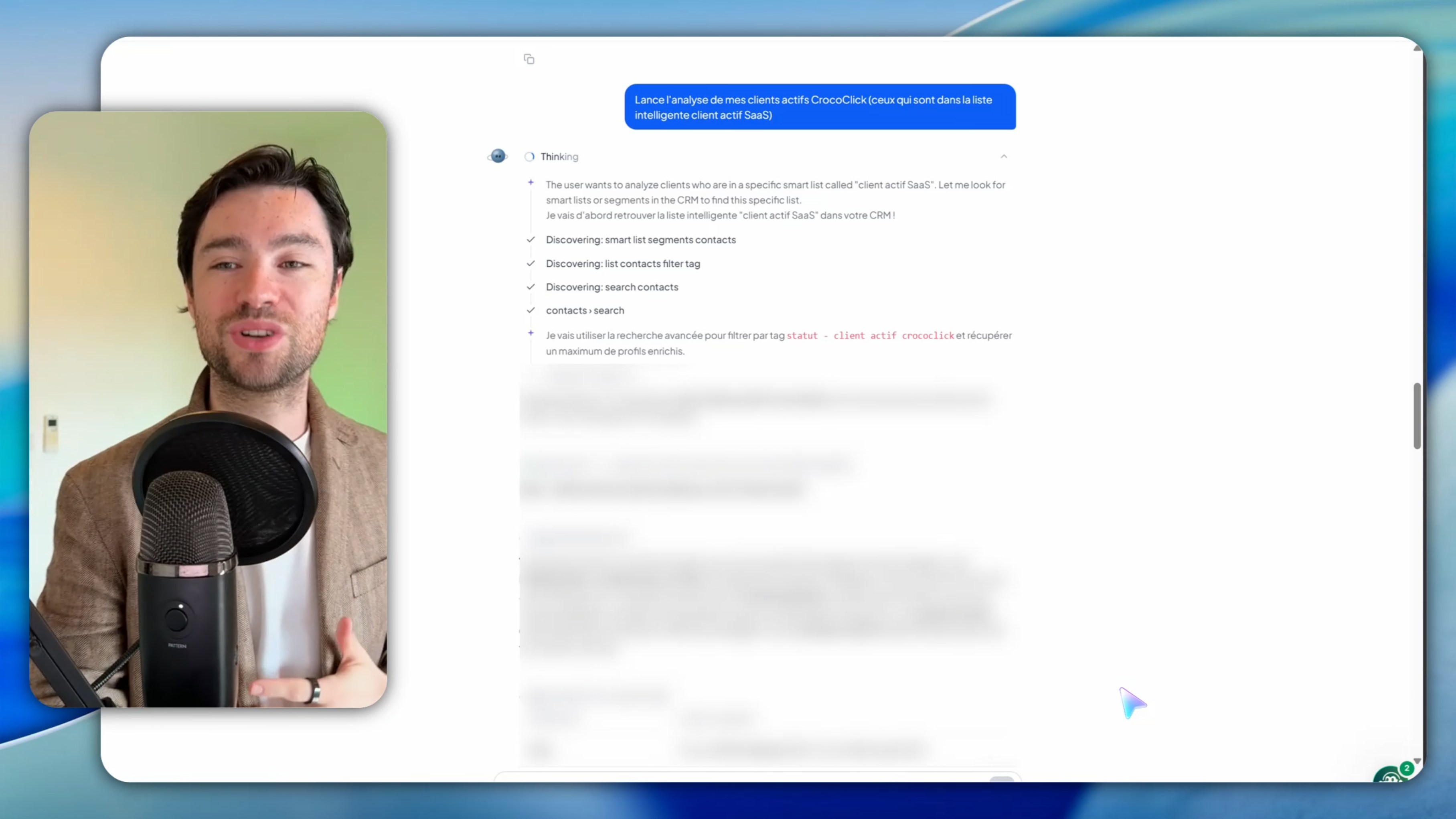 Agent Claude relié au CRM CrocoClick